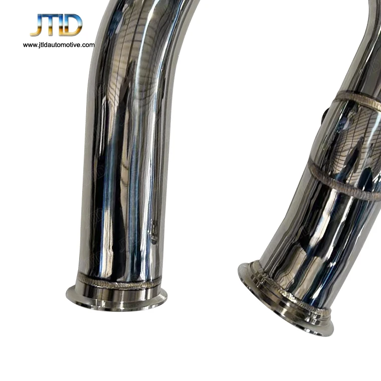 High flow straight decat exhaust downpipes for  c43 amg downpipe