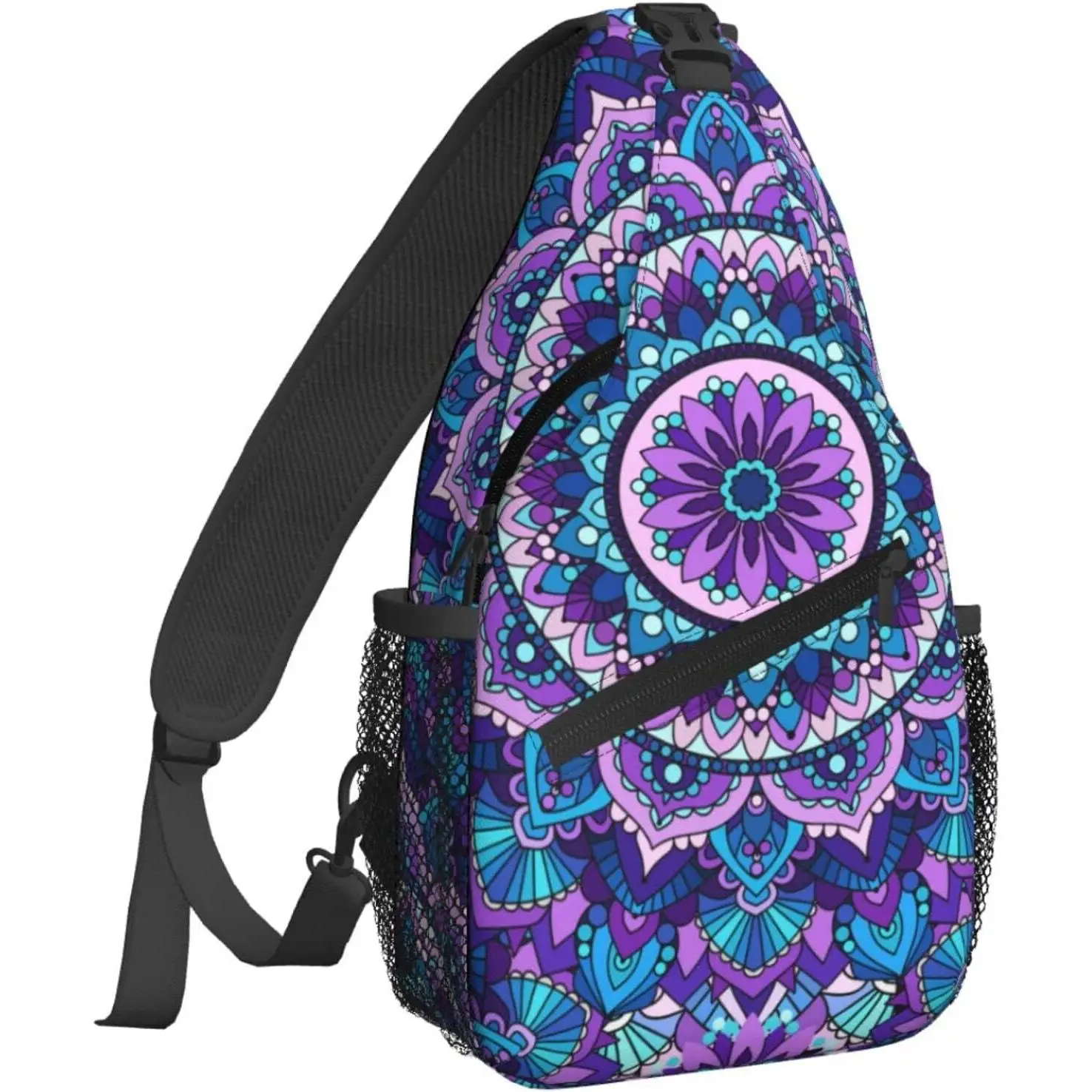 

Рюкзак на слинге в богемном стиле с принтом мандалы, нагрудная сумка через плечо, сумка через плечо для спортзала, велоспорта, путешествий, пешего туризма, рюкзак для мужчин и женщин