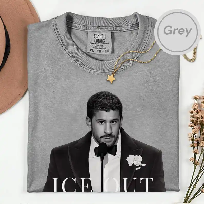 ICE OUT Bad Bunny Shirt Anti Ice Social Justice Statement Shirt, Benito Grammy Speech T Shirt