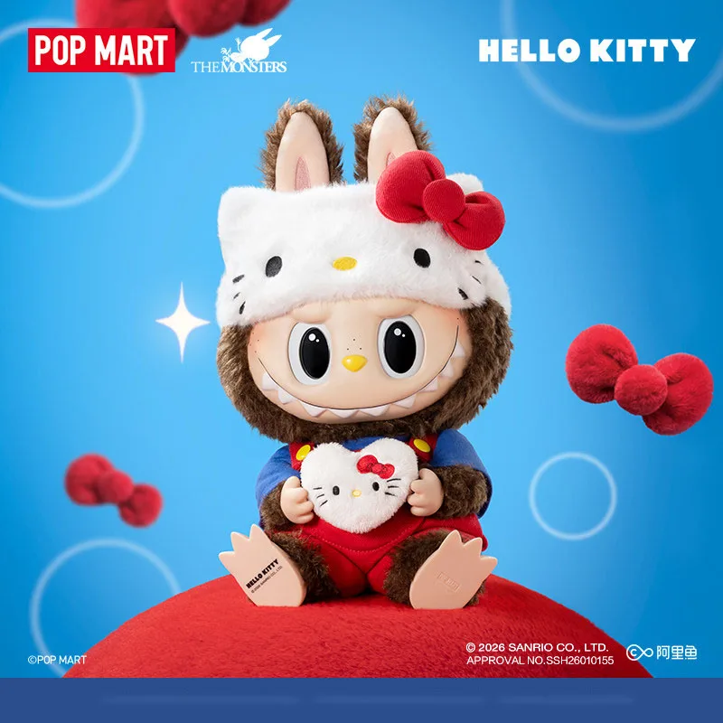 NEW POP MART The Monsters X Sanrio Family Labubu Hello Kitty