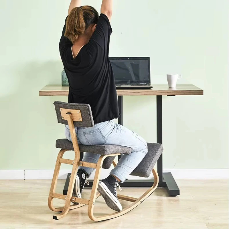 Computer Chair Home Comfort Sedentary Office Children Students Learn Write Correction Sitting Stool Kneeling Chair Living Room