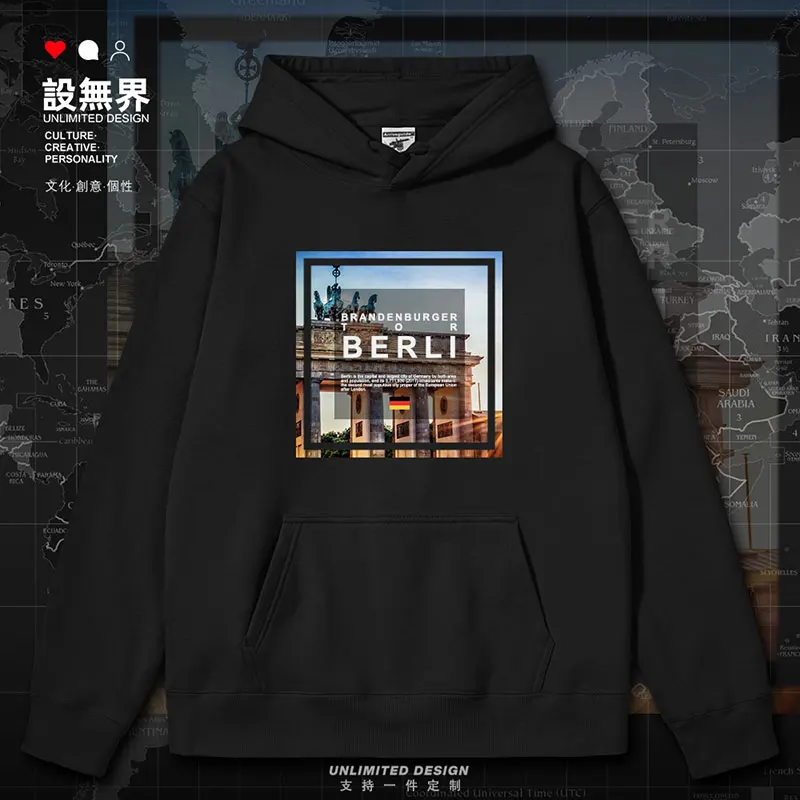 

Berlin, German Capital, Brandenburg Gate mens hoodies hoodie clothing tracksuit men for men sporting new autumn winter clothes