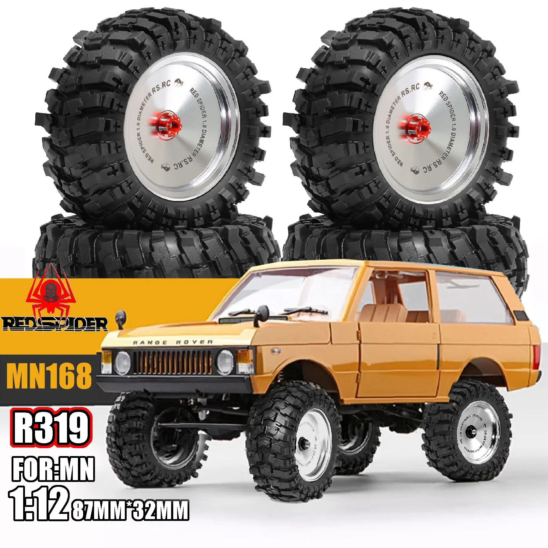 

4Pcs 87mm 1/12 Crawler Tire 12mm Wheel Hex for RC Crawler Car MN168 MN78 MN98 MN99S MN82 MN82S LC79