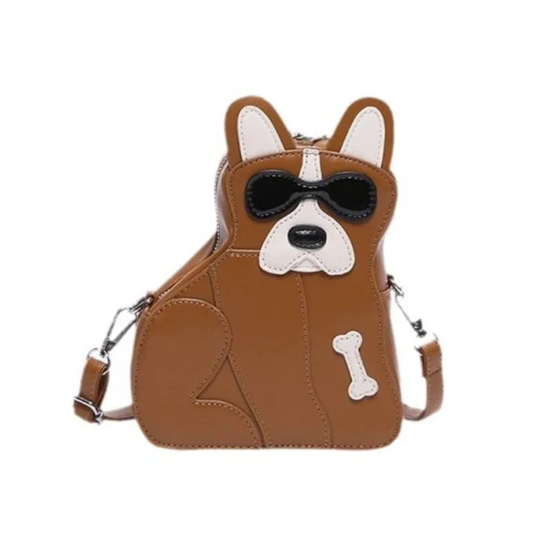 Sac à Bandoulière en Forme de Chien Mignon pour Femme, Sacoche Polyvalente de Dessin Animé, de Styliste, pour Mère, Fille et Enfant