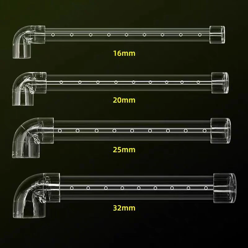 Aquarium Filter Rain Spray Bar Outflow Pipe Transparent Acrylic Rain Shower Outlet Tube Kit Fish Tank External Filter Accessries