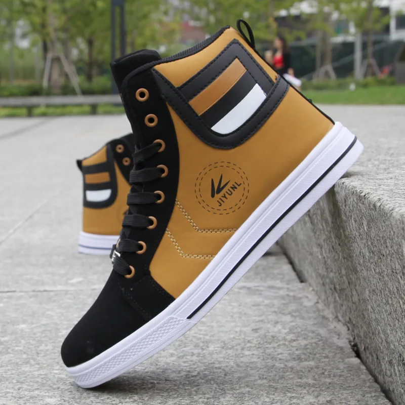 Big Size 39-48 Men\'s Casual Shoes New High top Sneakers Fashion Designer Platform Flats Shoes Outdoor Tennis Training Shoes Men