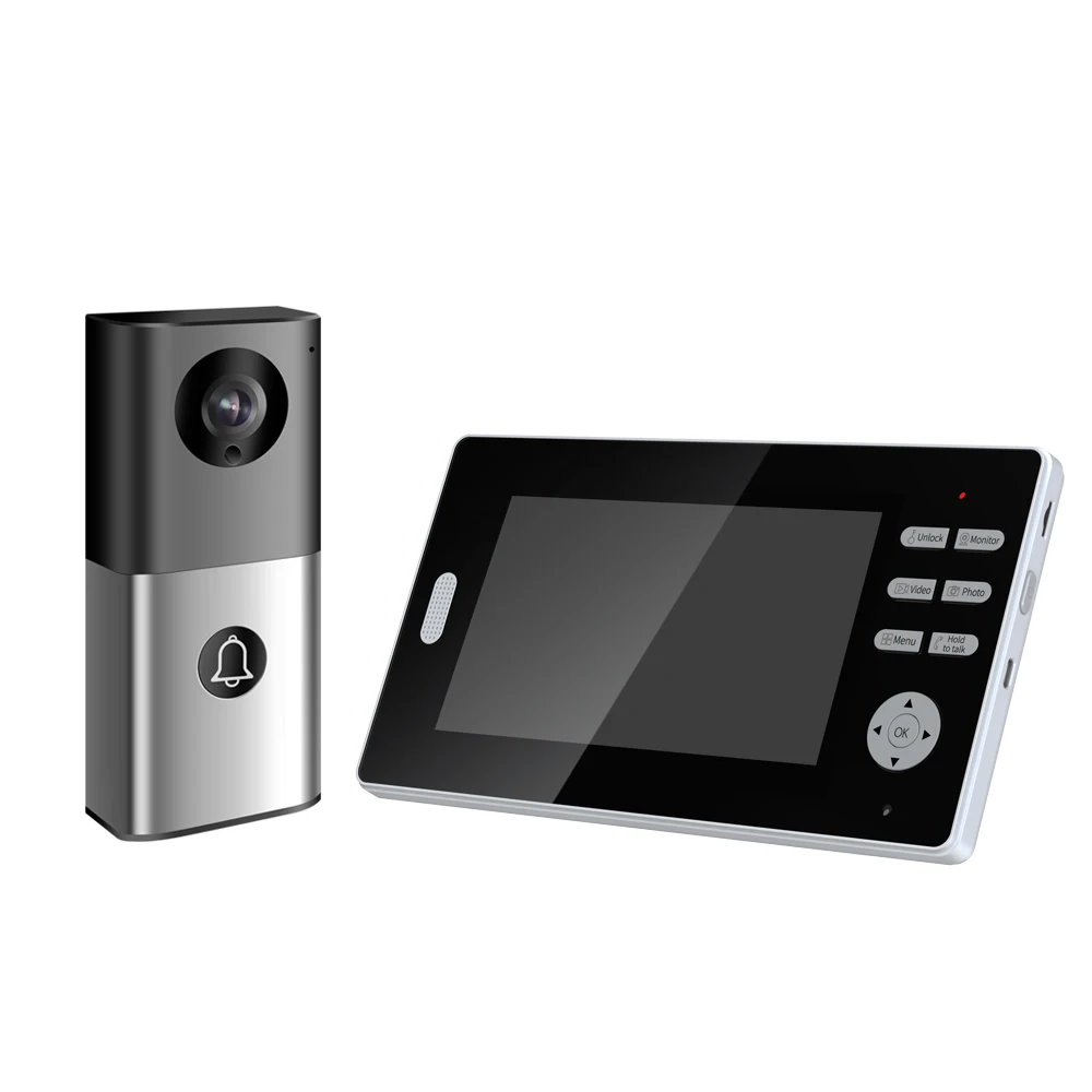 

7Inch 2MP 1080P 145Degree Wide Angle 2.4G Wireless Video Door Phone Visual Doorbell Intercom Access Control Door Entry