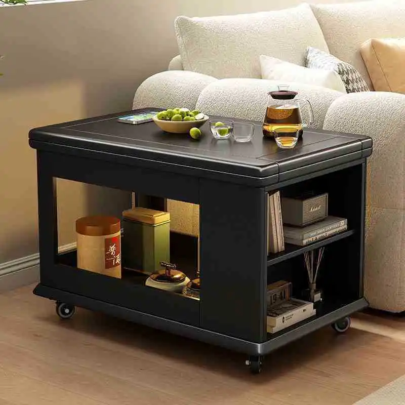 

Складные журнальные столики для гостиной, мобильные журнальные столики для хранения чая, многофункциональные деревянные столик MHCJ