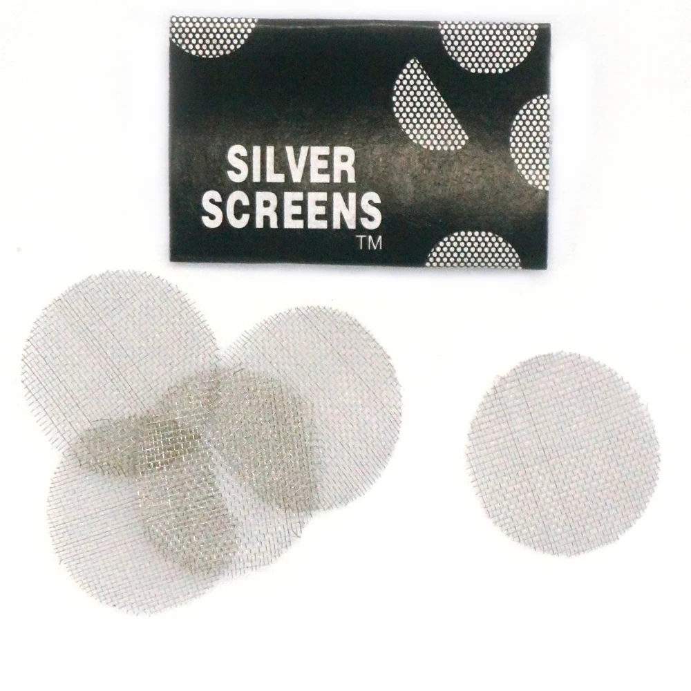 Smoking Accessories Mesh Filter Silver Screen 20mm Diameter Stainless Steel For Tobacco For Herb For Smoke For Pipe