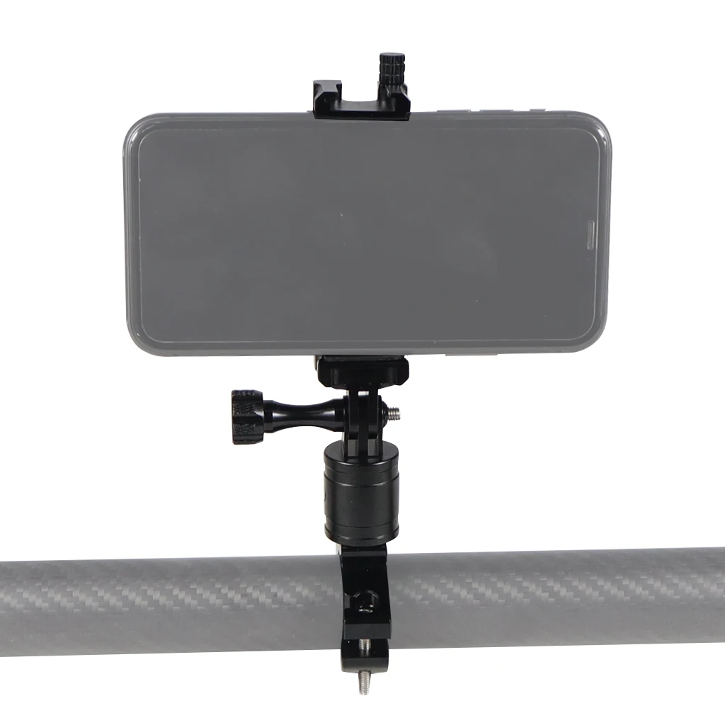 BGNing Handy-Clip-Monitorhalterung aus Aluminiumlegierung mit 1/4-Zoll-Arri-Positionierungsloch, Schnellverschluss für 62–87 mm große Smartphones – Detail 29