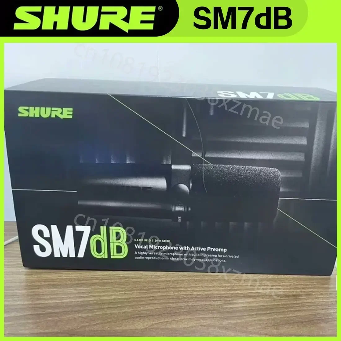 Shure SM7DB Dynamic Microphone with Built-in Preamp Sm7dB Studio Optional Response Microphone SM7B 7B for Live Stage Recordin