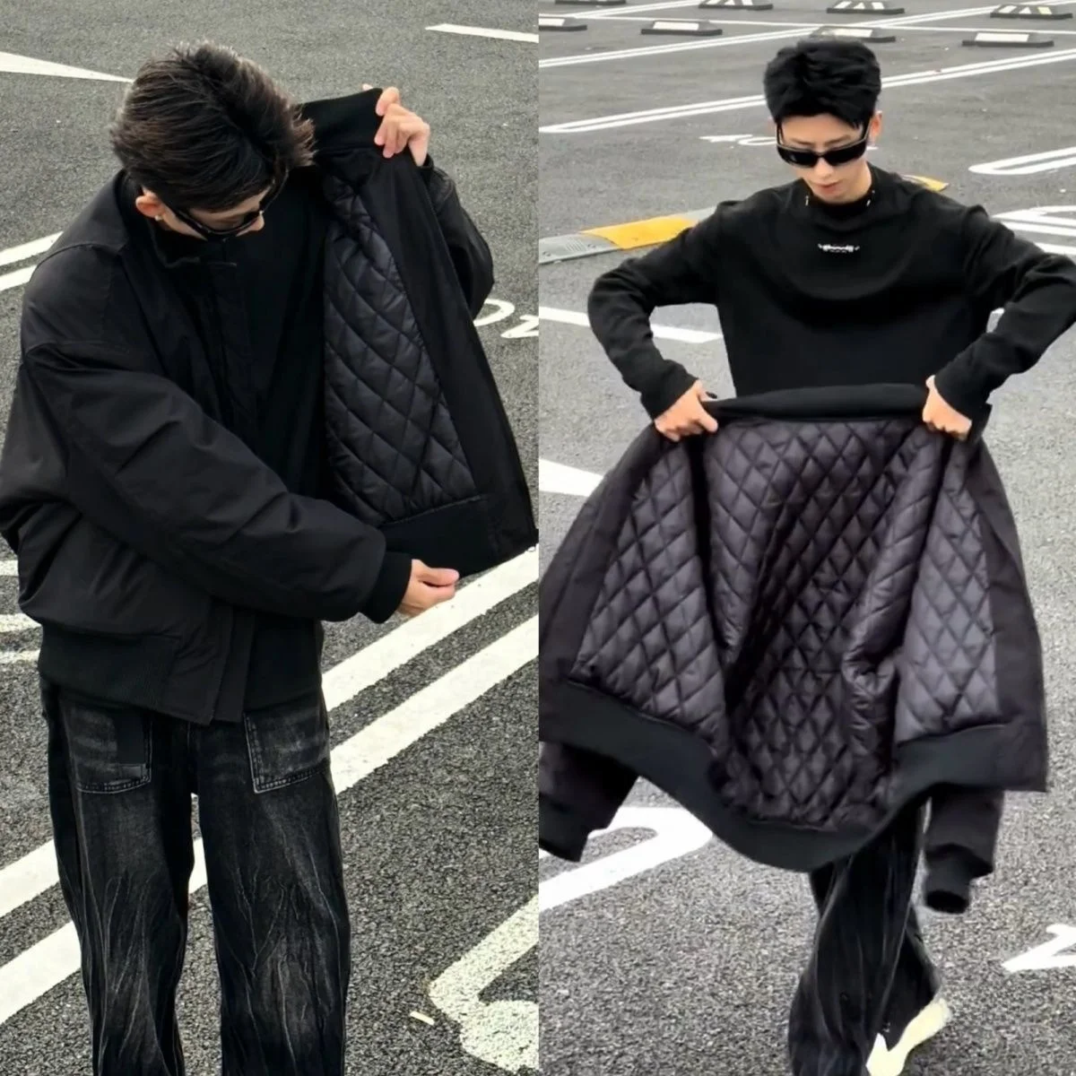 

American Sle Pilot Jaet Cotton Coat Men's Winter Trend Outerwear Cold-resistant Stand Collar Cotton Clothes