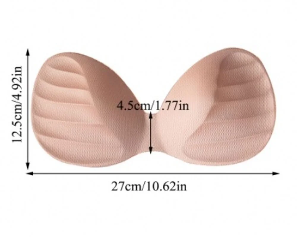 Swimsuit Padding Inserts Women Clothes Accessories Foam Triangle Sponge Pads Chest Cups Breast Bra Chest Pad Bikini Padded