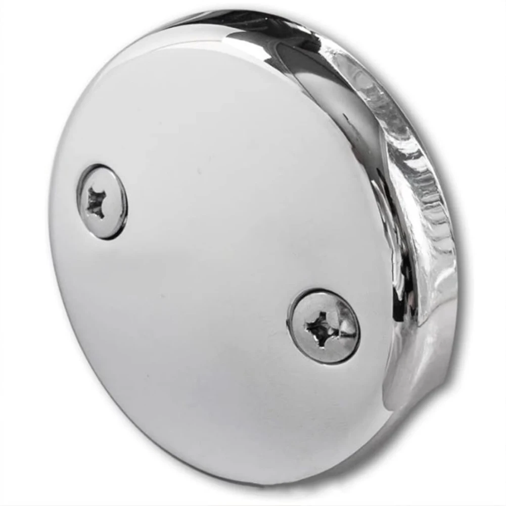 Easy Installation Drain Cover Bathtub Overflow Drain Cover Bathroom Renovation Matte Screws Included Modern Bathroom Decor