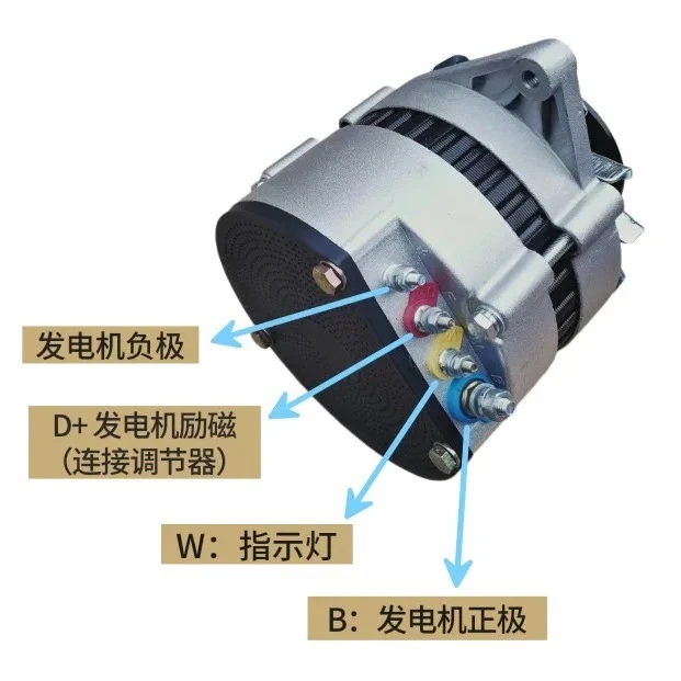 12V 24V 28V 4102 Brushless Alternator 1000W-1500W, Pure Copper Generator for Agricultural Vehicle and Farm Machinery