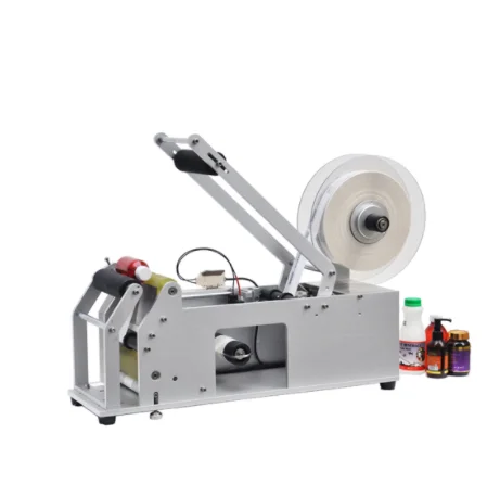 

Labeling machine for round bottles semi-automatic