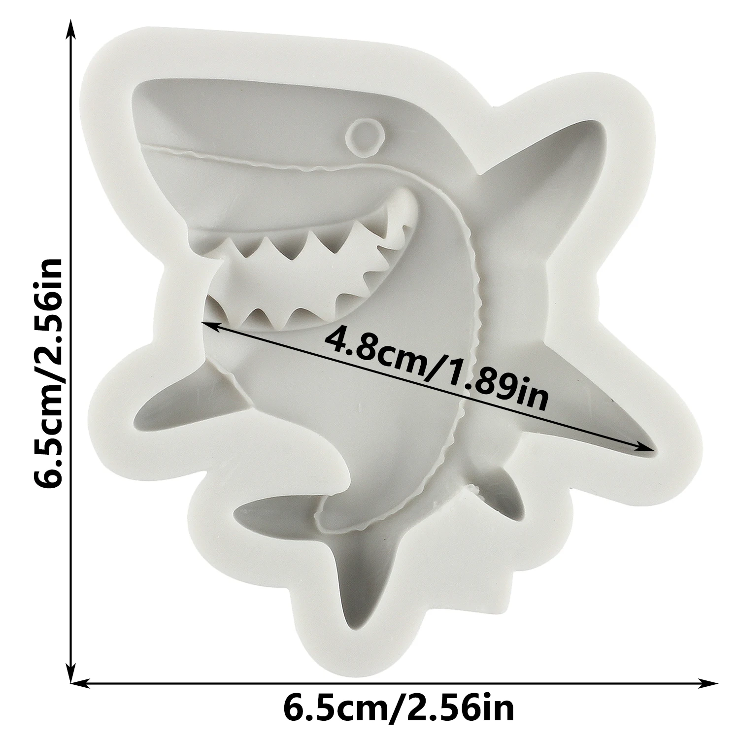 Ocean Shark Silicone Molds Fondant Cake Decorating Tools Cupcake Topper Chocolate Candy Sugar Craft Gum Paste Polymer Clay