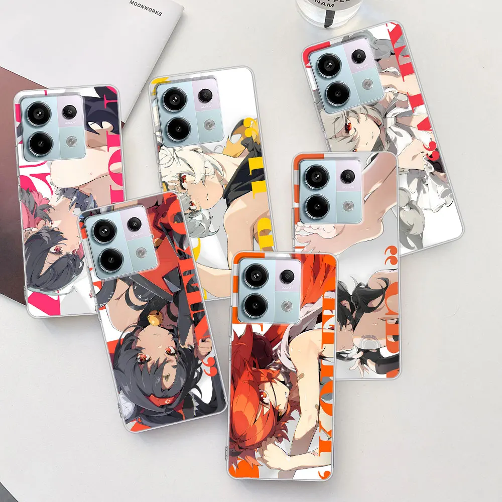 Zenless Zone Zero Funda para Xiaomi Redmi Note 14 10 11 11S 13 9 12 Pro Plus 13R 11E 10S 8 9S TPU Funda transparente para teléfono Carcasa