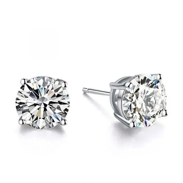 

Mujing Jewelry Ear Studs Mosang Diamond Four Claw Earbone Studs S925 Silver Fashion Simple 2020 New Earrings