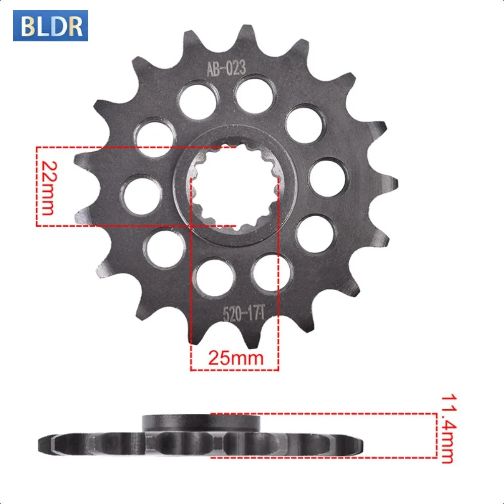 520-17T 520 40T Motorcycle Front Sprocket Gear Wheel for K*TM 690 SM 620 SC Supermoto 625 SMC 660 SMC
