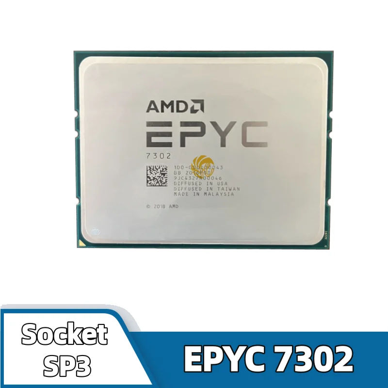 

AMD EPYC 7302 CPU 7nm 16-Cores 32-Threads 3.0GHz 128MB 155W Socket SP3 EPYC7302