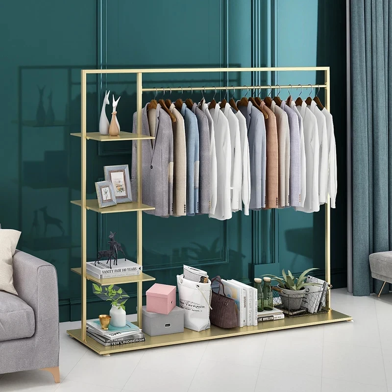 Wall Clothes Rail Coat Rack Stand Standing Store Display Wardrobe Coat Rack Stand Hallway Furniture Living Room