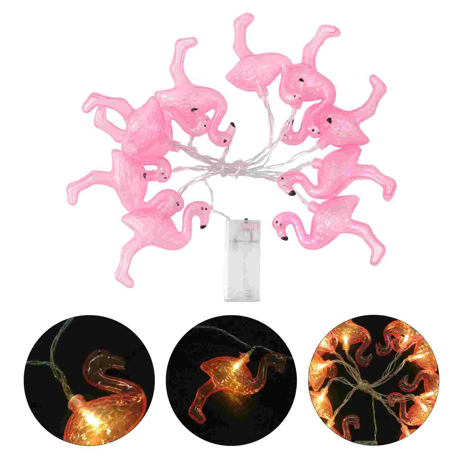 15m Flamingo String Lights Bulbs for Garden Wedding Party Outdoor and Christmas Decoration (Red) LED String Lights