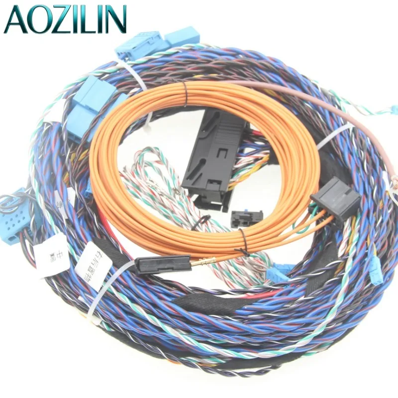 AOZILIN HiFi Audio Upgrade Amplifier Wiring Harness for Harman Berlin L7 for BMW 3/5 Series X3 X5 Lossless Audio Cable
