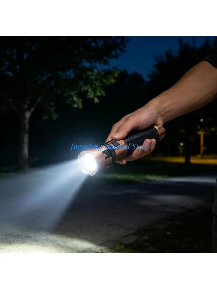 Y5GD USB Rechargeable LED Flashlight Aluminum Alloy Texture Outdoor Lighting Handheld
