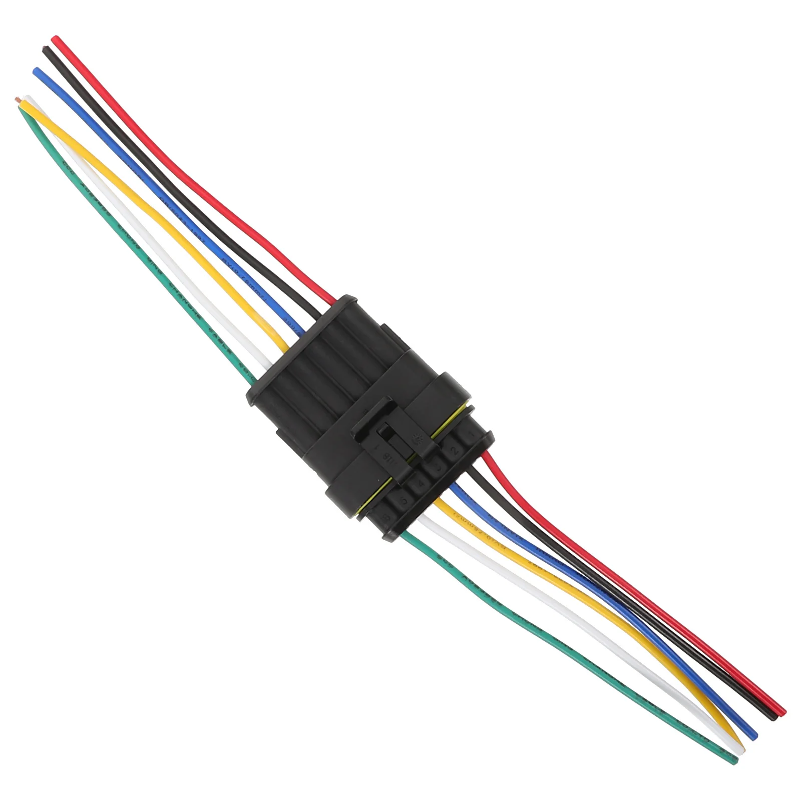 

1 set Waterproof Connectors 6 Pin Holes Rubber Nylon Car Wire Plug Socket For Automotive Electrical Devices Fast Installation