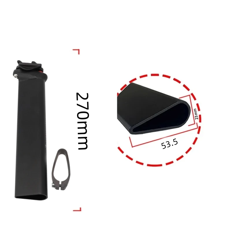 1 Pcs For Road Bike 270MM Seatpost  For Aero For Road Bike Teardrop  Seatpost Aluminum Alloy Bicycle Seat Post