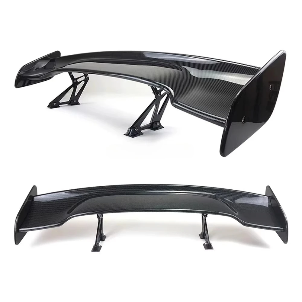 ABS GT Tail Wing Big Rear Universal Spoiler Trunk Wings Plastic I Style For All Car Series Racing Spoiler Carbon Fiber GT-Style