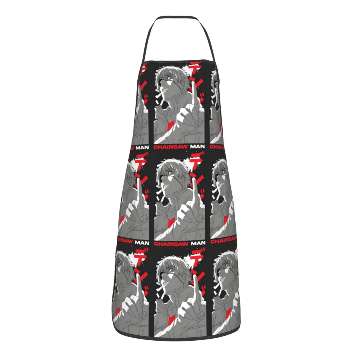 Anime Chainsaw Man Devil Apron Chef Cooking Tablier Sleeveless Bib Kitchen Cleaning Pinafore for Women Men Painting