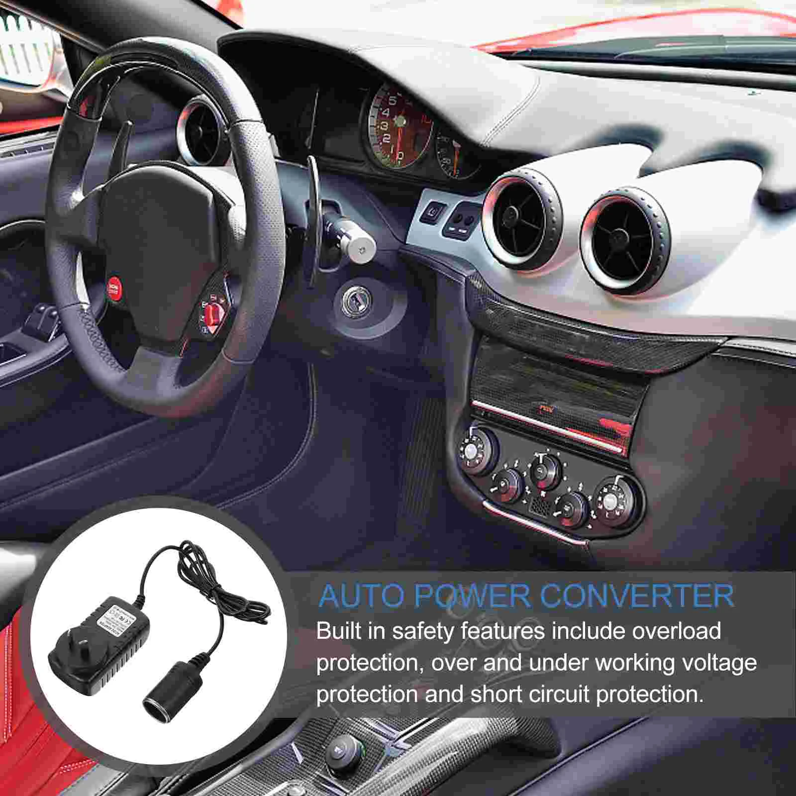 Car Power Converter 12V 2A Car Cigarette Lighter Socket Power Adapter (AU Plug) Vehicle Power Inverter