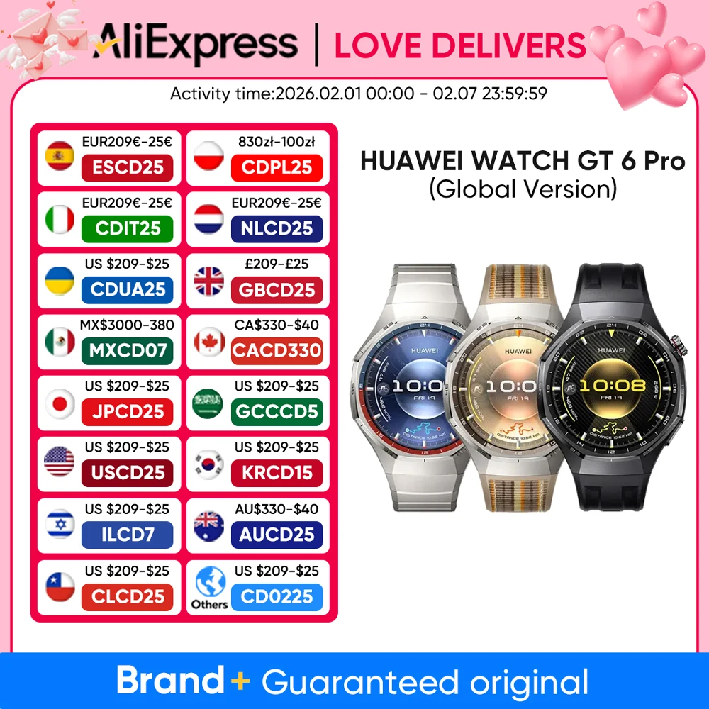 

HUAWEI Watch GT 6 Pro Smartwatch Up to 21-Day Battery Life Global Version Watch GT6 Pro Work seamlessly with iOS and Android NFC