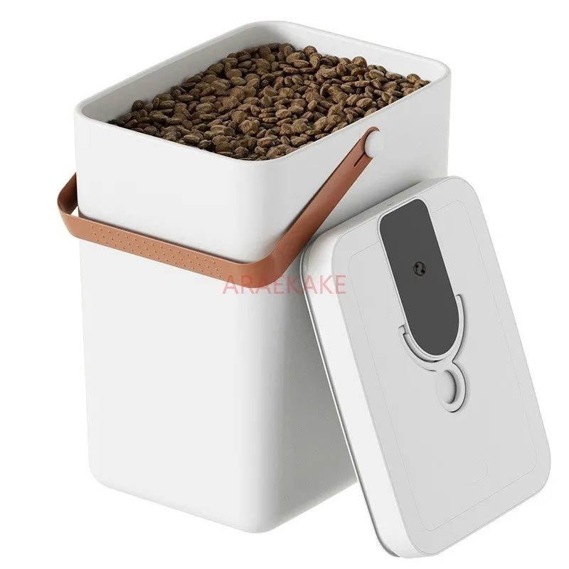 

Intelligent vacuum storage bin sealed moisture-proof cat food bin pet cat food dog food preservation large ca