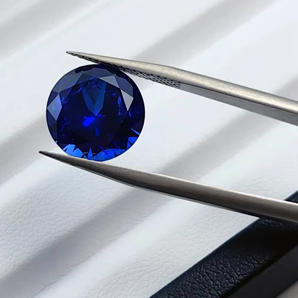 

Top Quality Royal Blue Lab Grown Sapphire Loose Gemstones with Certificate Perfect for Artisan DIY Jewelry Making