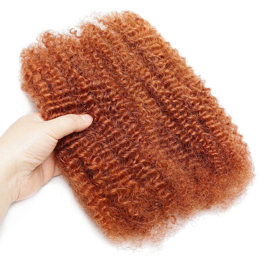 # 350 شعر بشري أفرو غريب # 27 شعر أشقر للتضفير # وصلات شعر مجعد 99J لضفائر التقلبات الصغيرة Microlocs