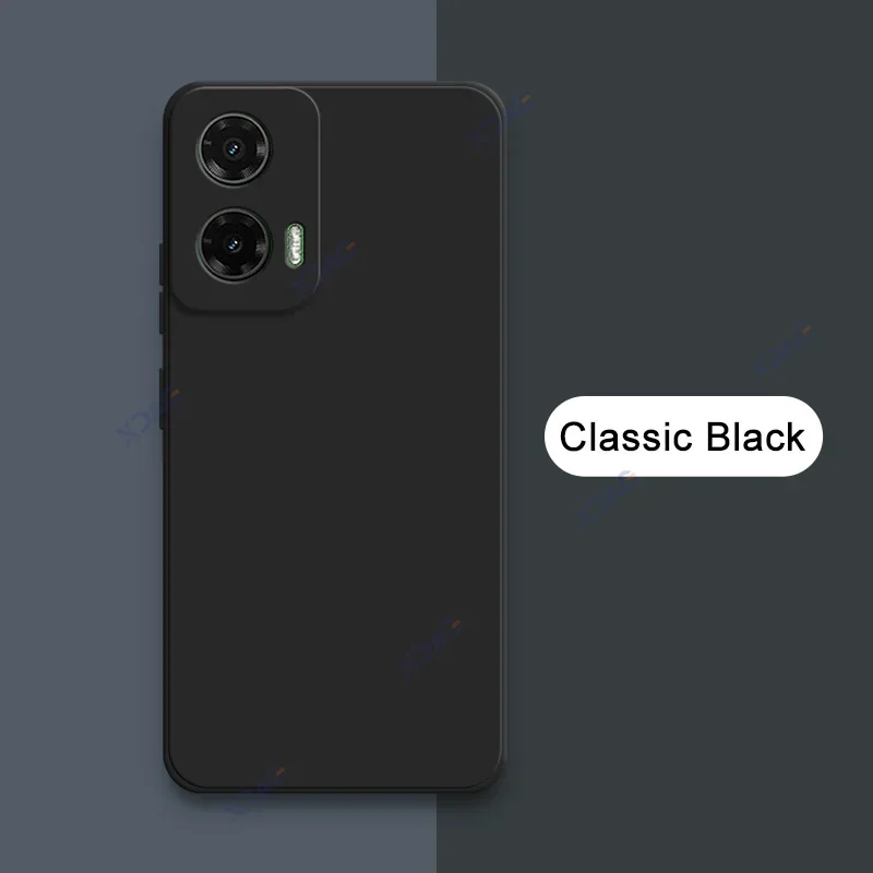 Luxury Dual Layer Cellphones Cases Covers for Motorola Moto G35 5G Camera Protection MotoG35 Soft Square Liquid Silicone Armor