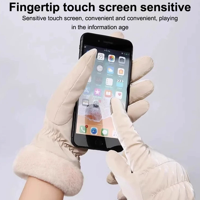 

2026 женские зимние утолщенные теплые дышащие велосипедные лыжные спортивные перчатки на открытом воздухе