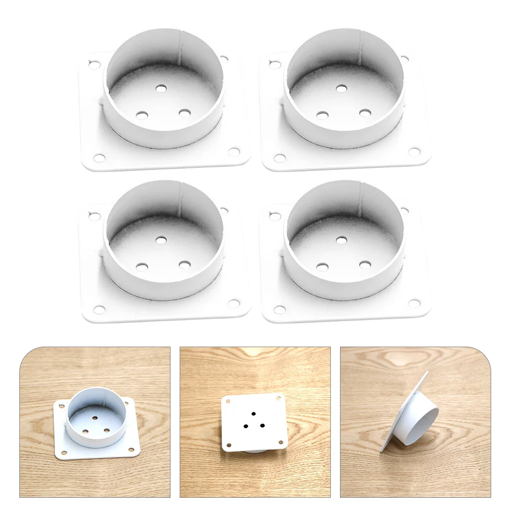 Furniture Leg Attachment Plates Slanted Table Connector Desk Legs Feet Mounting