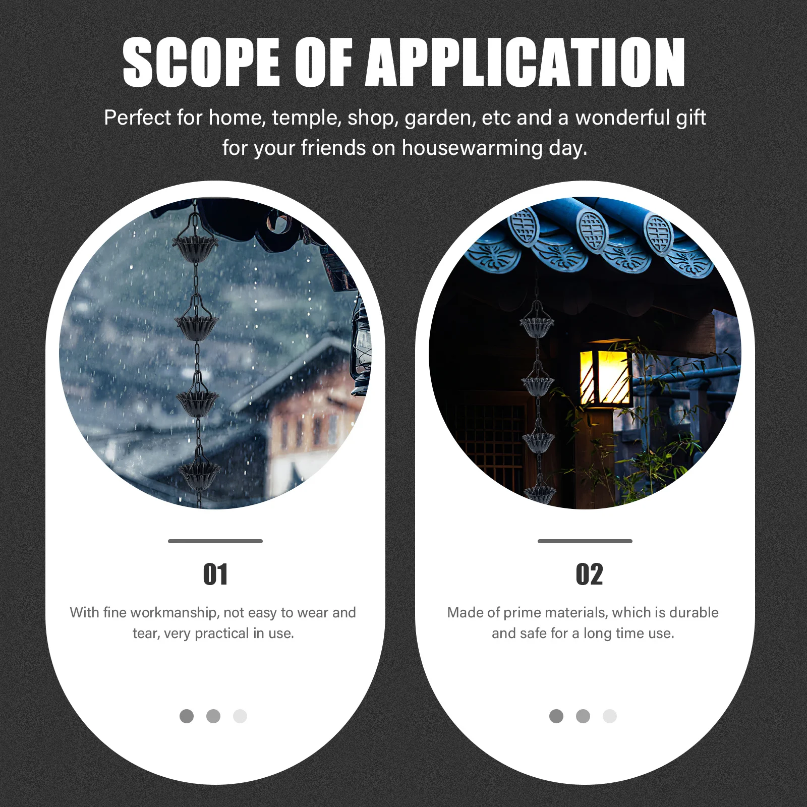 

Дождевая цепь из алюминиевого сплава в стиле лепестков, декоративная функциональная желоба для сада, дома, декоративные куранты, чашки