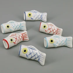 Ceramic Drawer Knobs Fish Shape Cabinet Pulls Kitchen Wadrobe Handles Furniture Handle for Kids Room Furniture Hardware