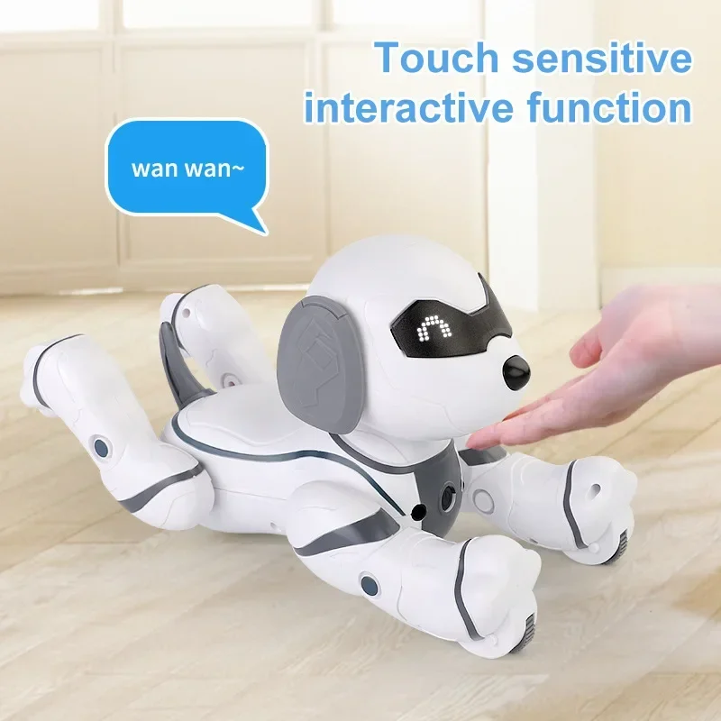 Chien Robot télécommandé Programmable, intelligent et interactif, cascadeur, avec fonction tactile, chant, danse, marche, jouet intelligent
