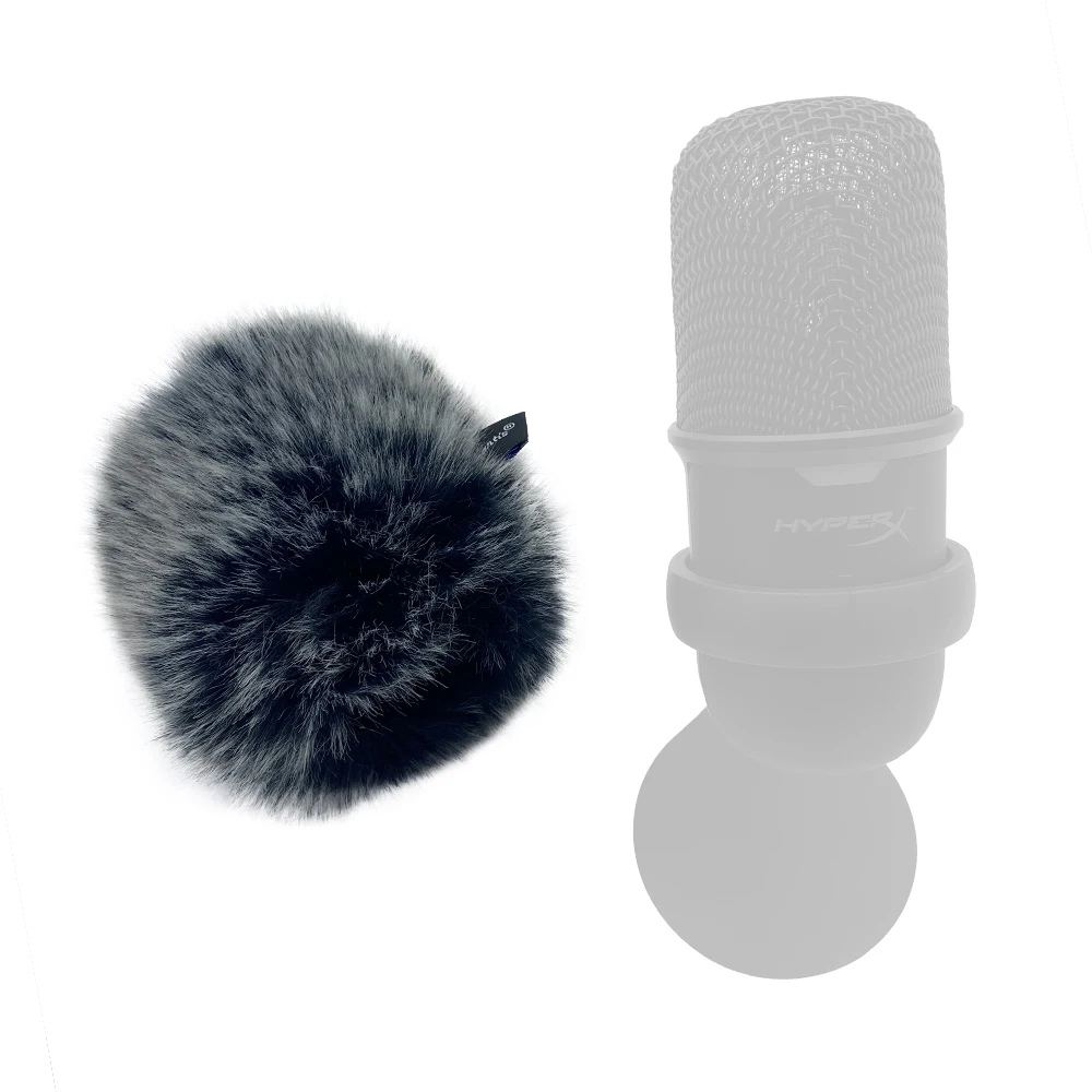 Dead Cat Outdoor Artificial Fur Windshield Mini Microphone Cover Muff Windscreen Sleeve Shield For HYPERX SOLOCAST Pop Filter