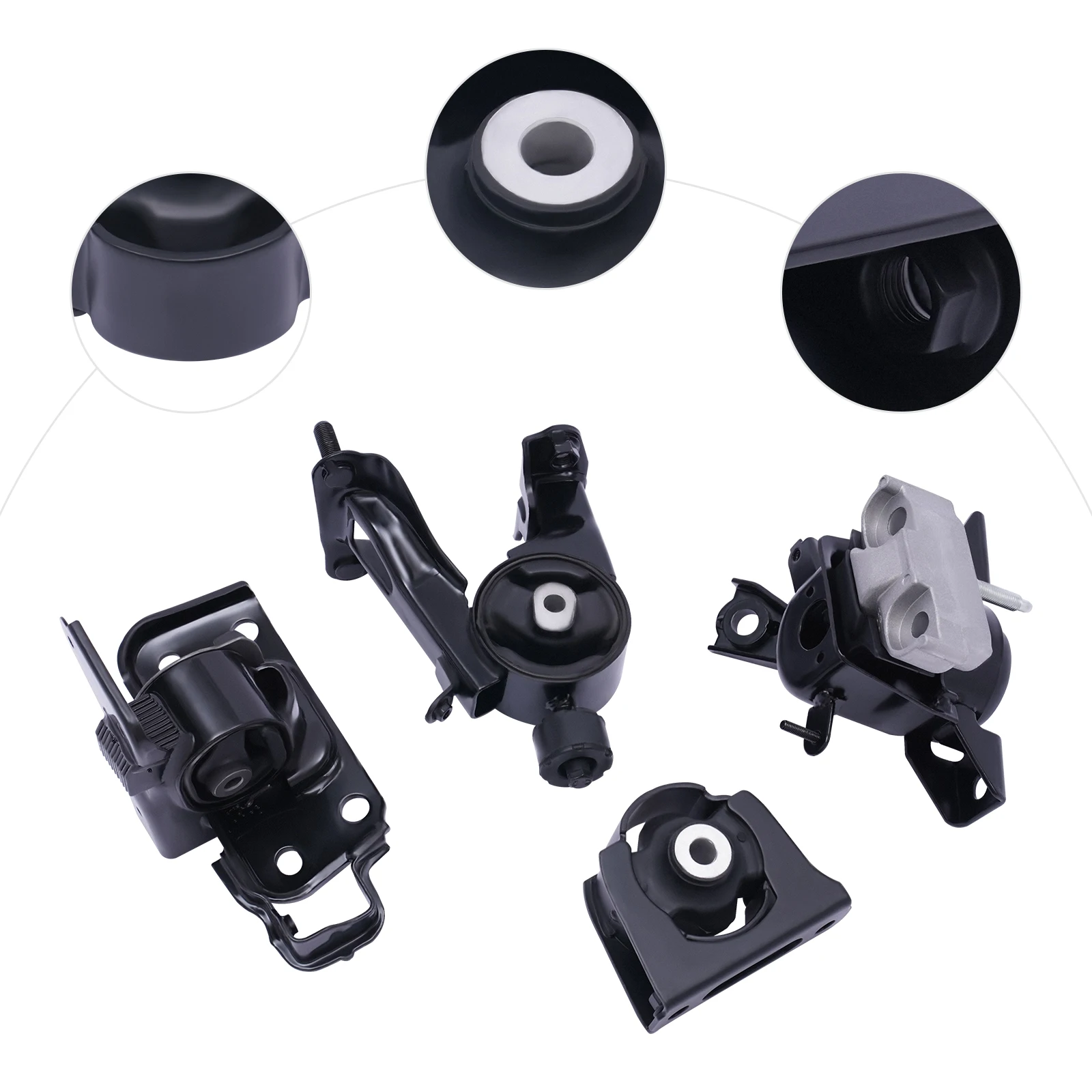 

4-PCS Hydraulic Engine & Transmission Mount Kit for 2008-2015 Scion XB 2.4L Auto Trans | Direct Replacement A62012/A62070 Set