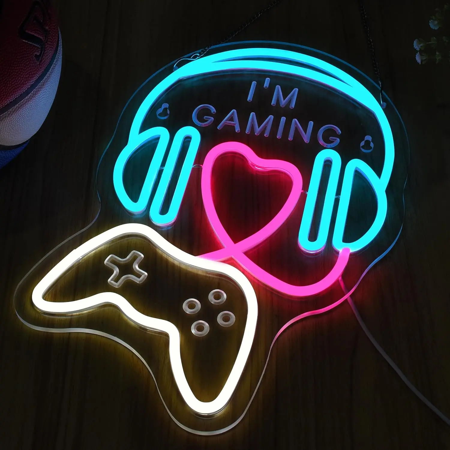 

Cool Neon Wall Sign Dimmable Gamer Neon Lights for Bedroom Shop Game Room Man Cave Decor Aesthetics Draw Birthday Gifts for Boys