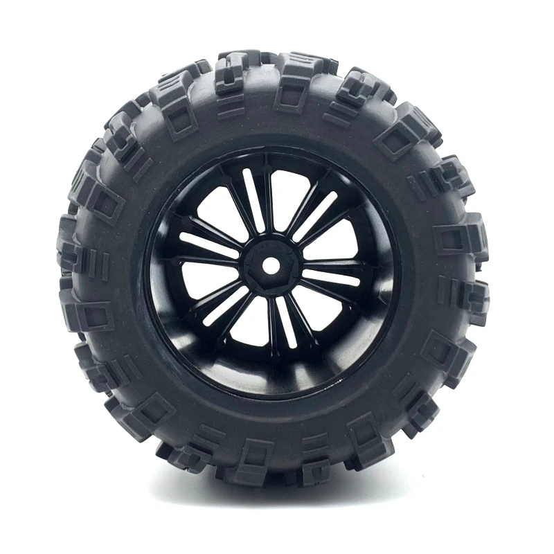 130mm 1/10 Monster Truck Tire & Wheel Hex 12mm For Traxxas Tamiya Kyosho HPI HSP Savage XS TM Flux LRP