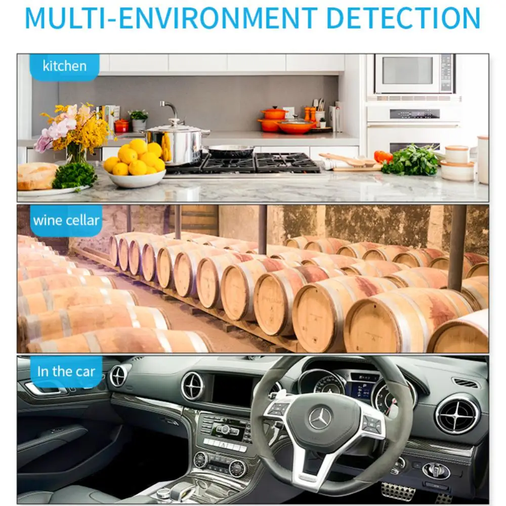 Tuya Termometer Bluetooth Mini Higrometer Suhu Kelembaban Elektronik Presisi Tinggi Sensor Kelembaban Meter Stasiun Cuaca