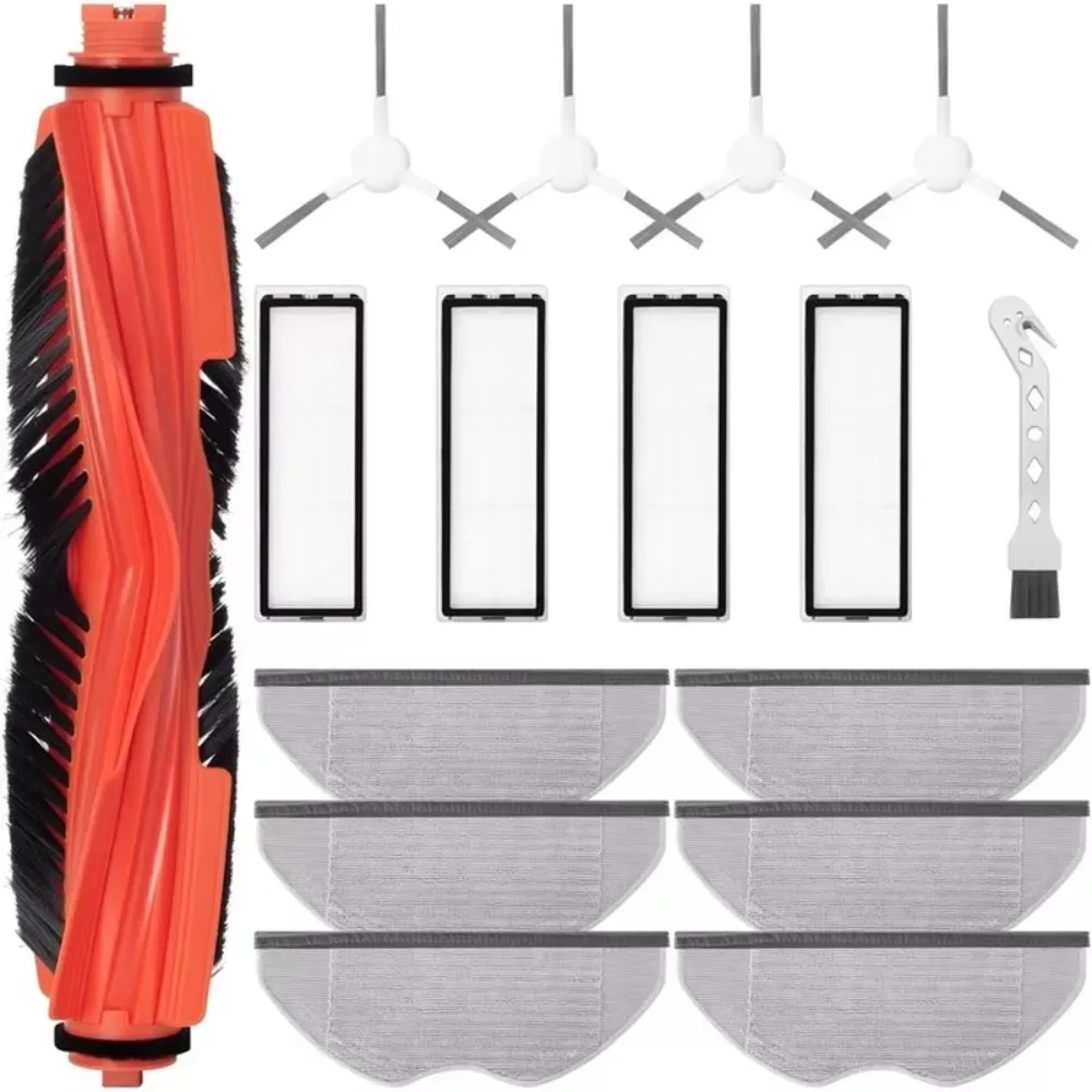 

【BRAND NEW】For Xiaomi S40C Robot Vacuum Cleaner Accessories Replacement Kit- Main Brush, HEPA Filters, Wiper Pads& Side Brushes